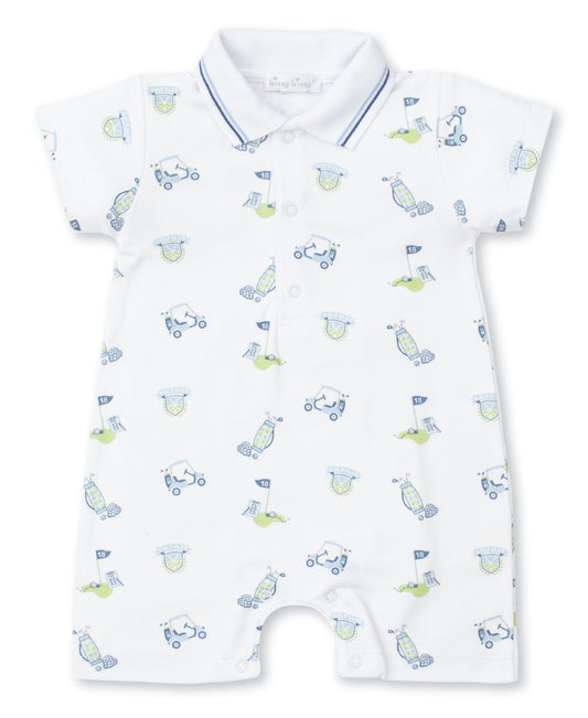 Kissy Kissy Baby Boys 18 Holes Golf Print Playsuit Romper - Blue by Kissy Kissy