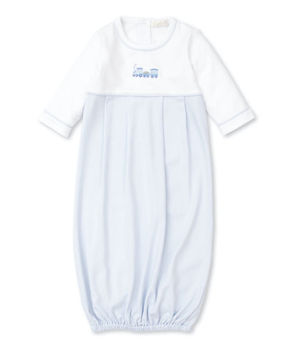 Kissy Kissy Baby Boys Sack Gown - Blue Premier Eastbound Train Embroidery