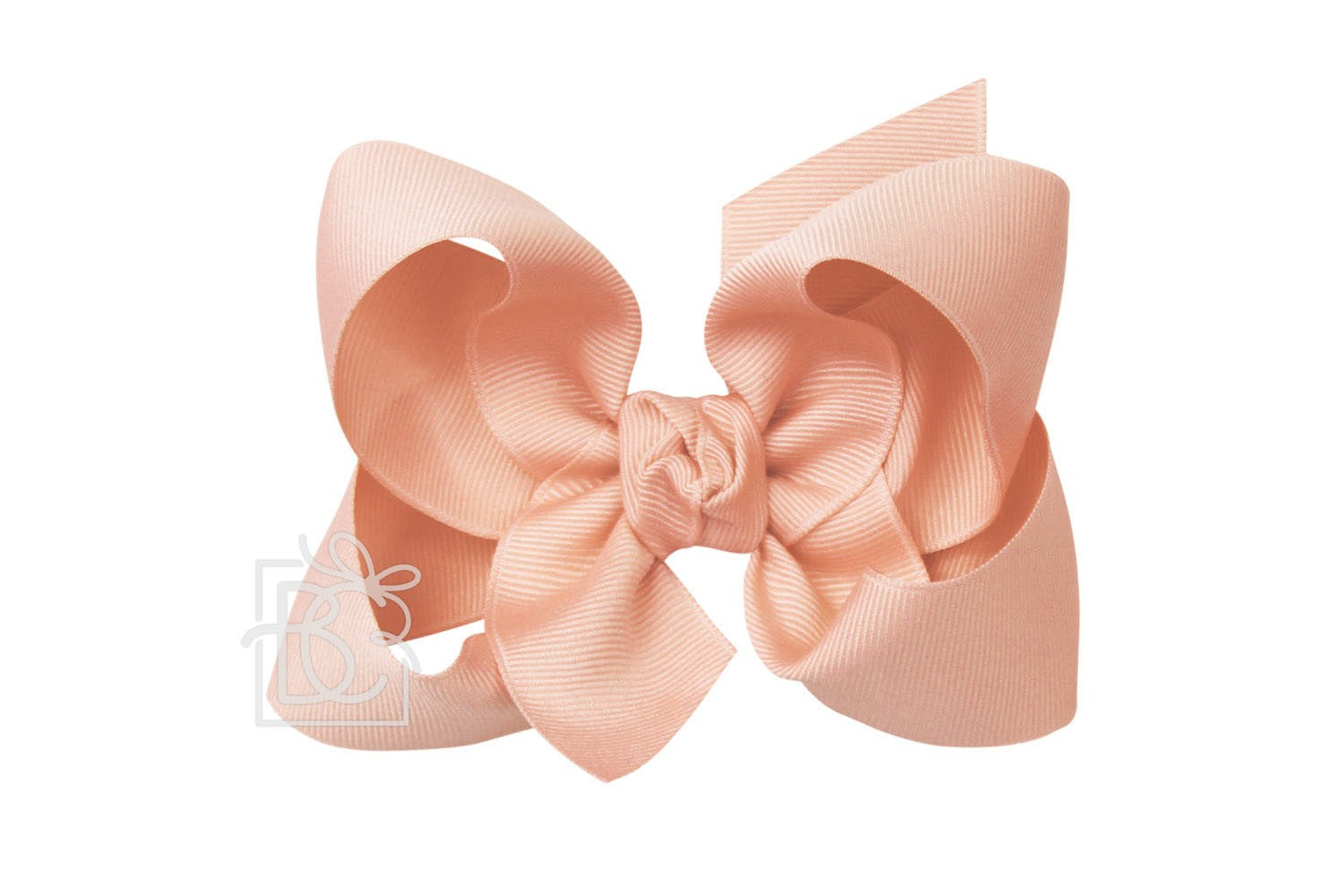 Beyond Creations Girls Grosgrain Double Knot Bow on Clip - Light Coral