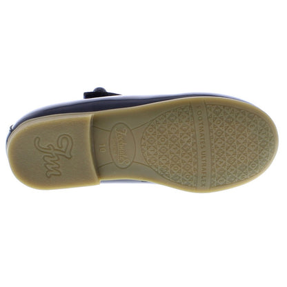 Footmates Girls Shoes - Emma Mary Janes - Navy Blue Patent