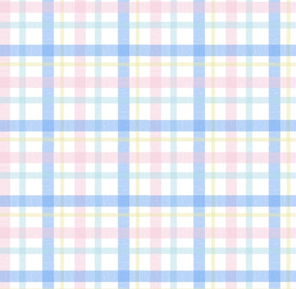 James & Lottie Girls Sydney Drop Waist Dress - Blue & Pink Pastel Plaid by James & Lottie