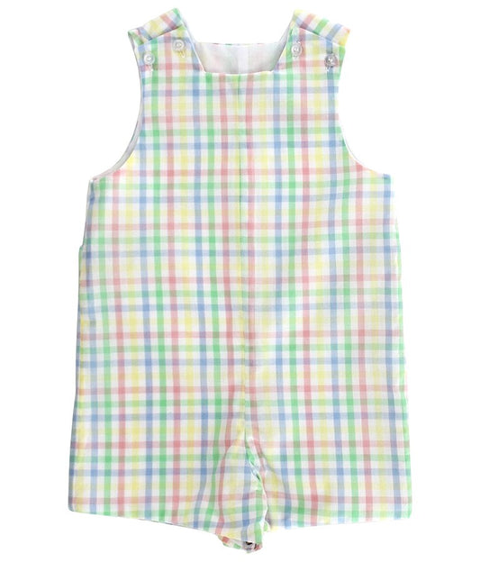 Bailey Boys Jon Jon with Tabs - Pastel Carousel Plaid