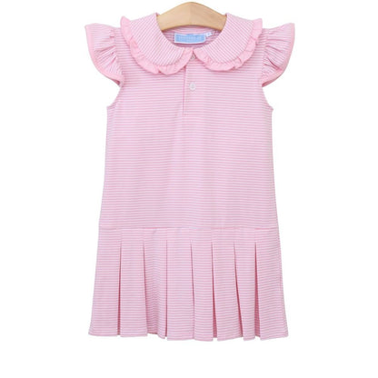 Trotter Street Kids Girls Camilla Knit Dress - Pink Stripe
