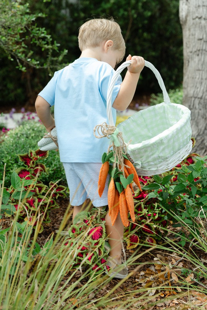 Bailey Boys Blue Bashful Bunny Easter Shorts Set