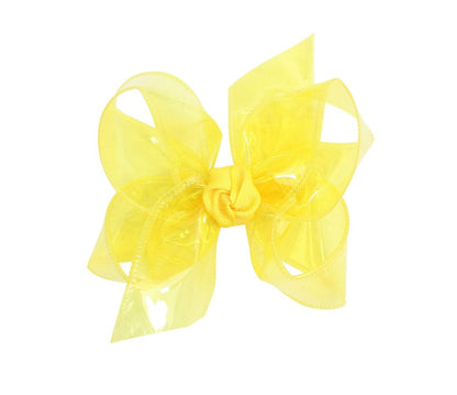 Beyond Creations Girls Waterproof Hair Bow - Bright Yellow