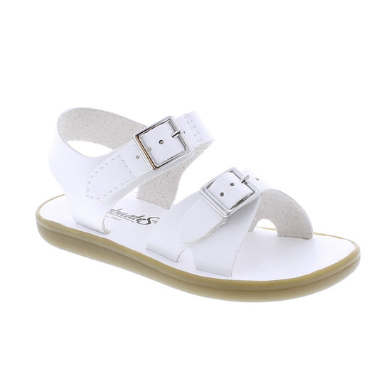 Footmates Kids Sustainable Sandals - Eco-Tide Microfiber - White