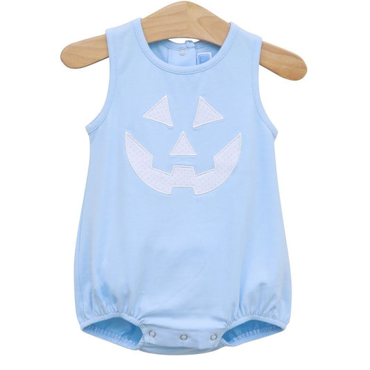 Trotter Street Kids Baby Boys Bubble - Blue Halloween Jack O'Lantern