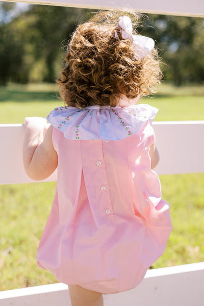 Proper Peony Baby Girls Vivian Pink Bubble - Fancy Collar