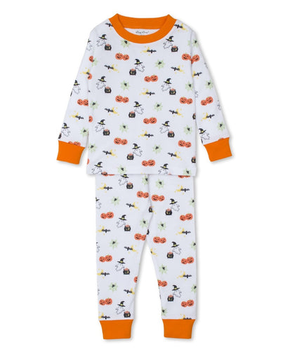Kissy Kissy Long Pajamas - Orange Halloween Happenings