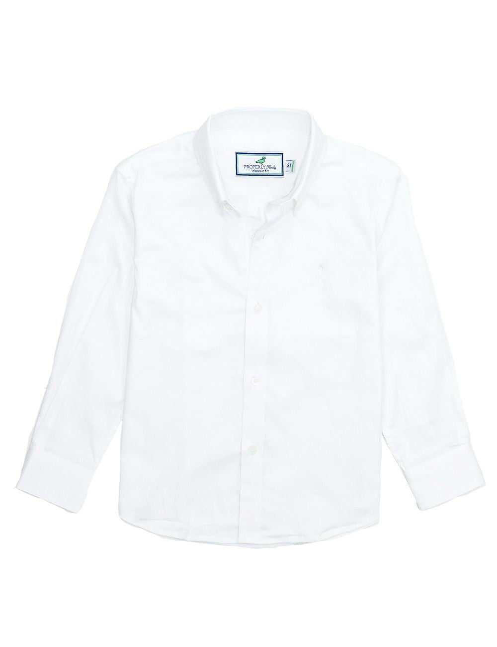 Properly Tied Boys Park Avenue Dress Shirt - White
