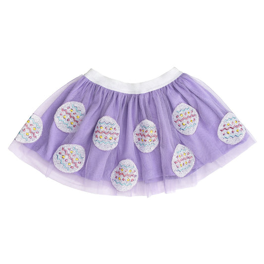Sweet Wink Girls Tutu Skirt - Lavender Easter Eggs