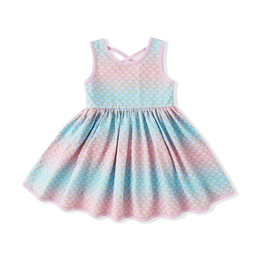 LuLu BeBe Girls Pink Gingham Smocked Mermaids Sun Dress with Ties Best Dressed Child LuLu BeBe Girls Pink Gingham Smocked Mermaids Sun Dress with Ties Best Dressed Child