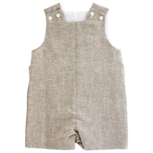 Bailey Boys Flax Linen Jon Jon with Tabs