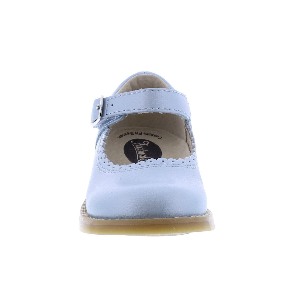 Footmates Girls Shoes - Allie Mary Janes - Pearlized Blue