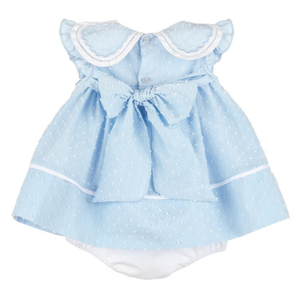 Sophie & Lucas Girls Wedgewood Petal Dress - Blue 24M Sophie & Lucas Girls Wedgewood Petal Dress - Blue 24M