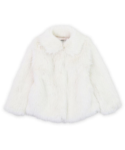Widgeon Girls Coat - Favorite Jacket - Shooting Star Ivory Faux Fur
