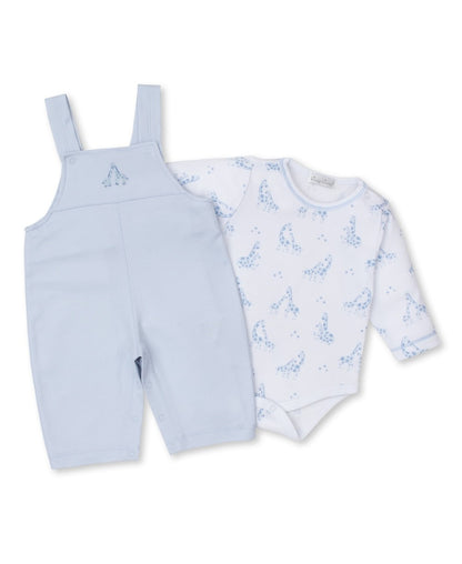Kissy Kissy Baby Boys Giraffe Glee Playsuit Set - Blue