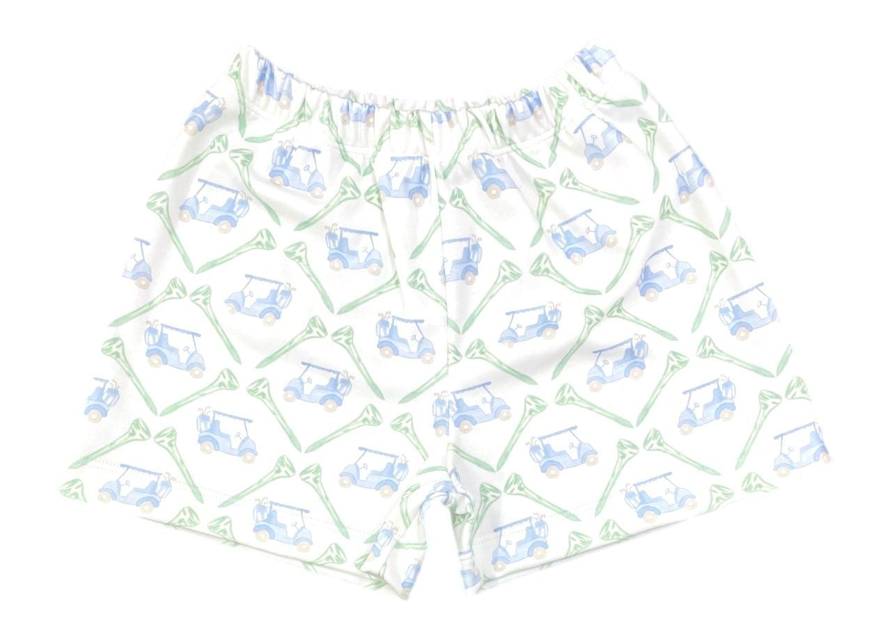 James & Lottie Boys Knit Conrad Shorts - Let's PAR-TEE Golf Theme