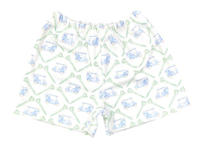 James & Lottie Boys Knit Conrad Shorts - Let's PAR-TEE Golf Theme