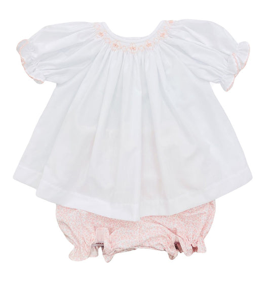 The Best Dressed Child Girls Smocked Bloomers Set - Pink Floral