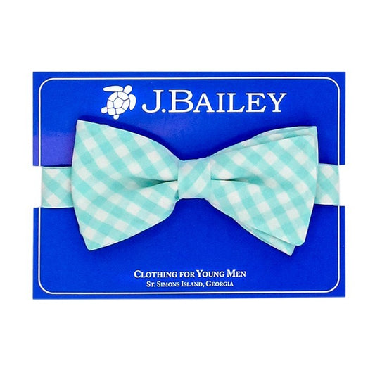 The Bailey Boys J. Bailey Bow Tie - Gingham - Mint Green
