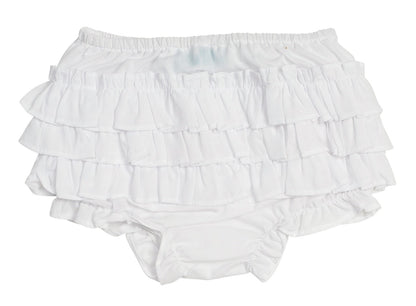 Feltman Brothers Baby Girls Ruffled Diaper Cover - White