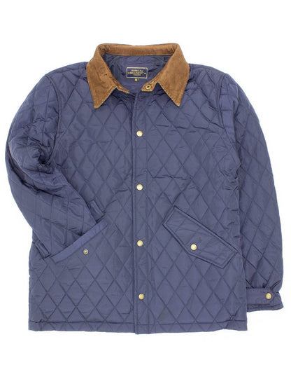 Properly Tied Boys Beaumont Barn Jacket Coat - Navy Blue
