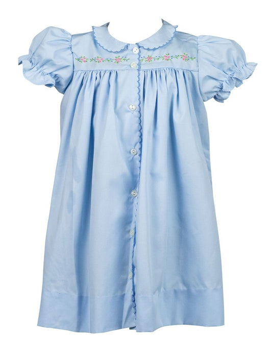 Proper Peony Girls Rose Garden Ingrid Dress - Blue