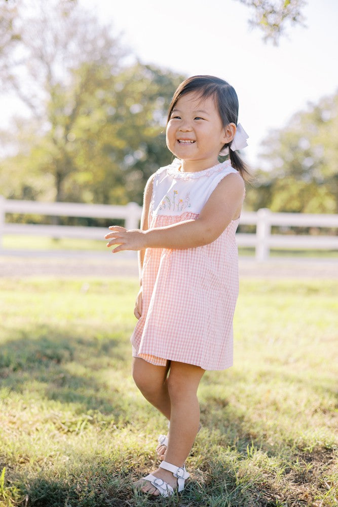Proper Peony Girls Pink Blake Easter Bunny Dress