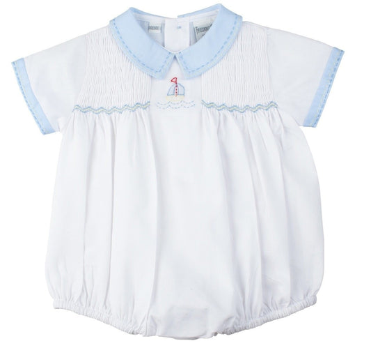 Feltman Brothers Baby Boys White / Blue Sailboat Bubble by Feltman Brothers