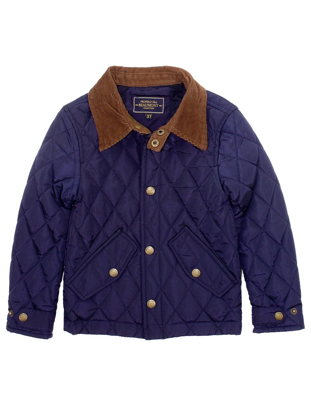 Properly Tied Boys Beaumont Barn Jacket Coat - Navy Blue