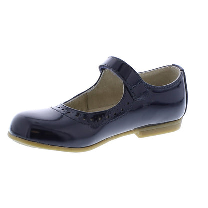 Footmates Girls Shoes - Emma Mary Janes - Navy Blue Patent