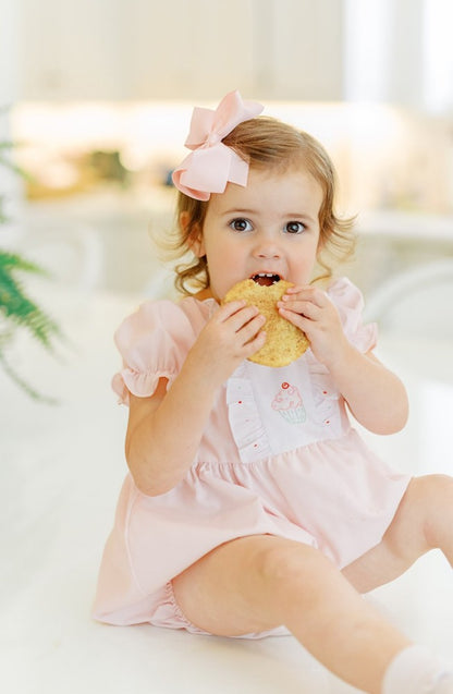 Proper Peony Baby Girls Pink Birthday Cupcake Bubble