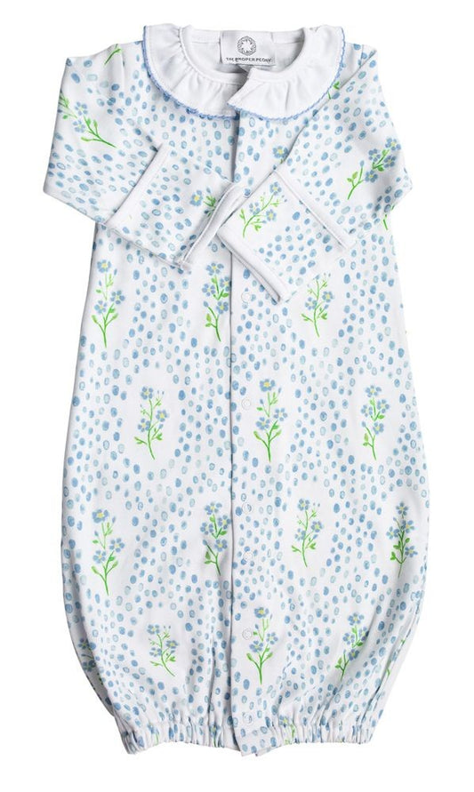 Proper Peony Baby Girls Blue Forget Me Not Converter Gown