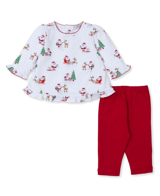 Kissy Kissy Baby Girls Red Christmas Magic Leggings Set