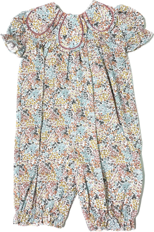 Sophie & Lucas Baby Girls Vintage Fall Floral Petal Romper - Exclusive to BDC