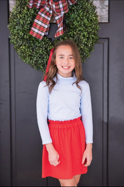 James & Lottie Girls Blakely Knit Skirt - Red