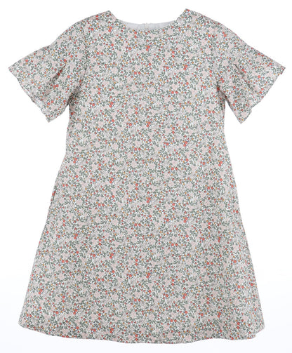 Luli & Me Gabby Girls Lizzie Shift Dress - Maple Market Fall Floral