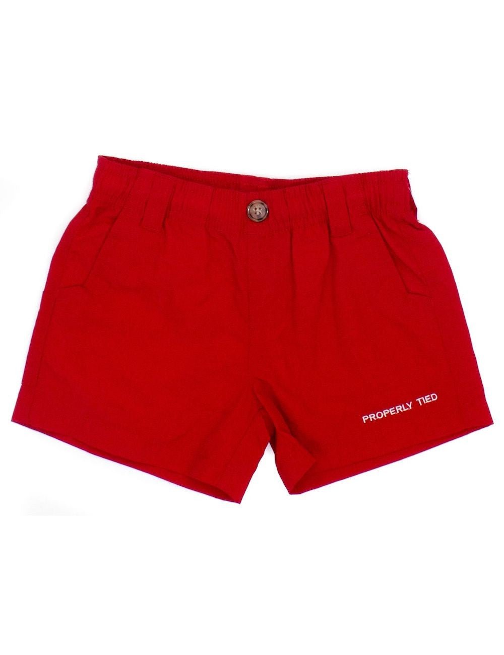 Properly Tied Boys Mallard Shorts - Red
