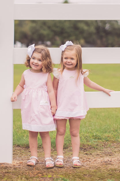 Proper Peony Girls Bloomer Set - Pink Rory Rainbow