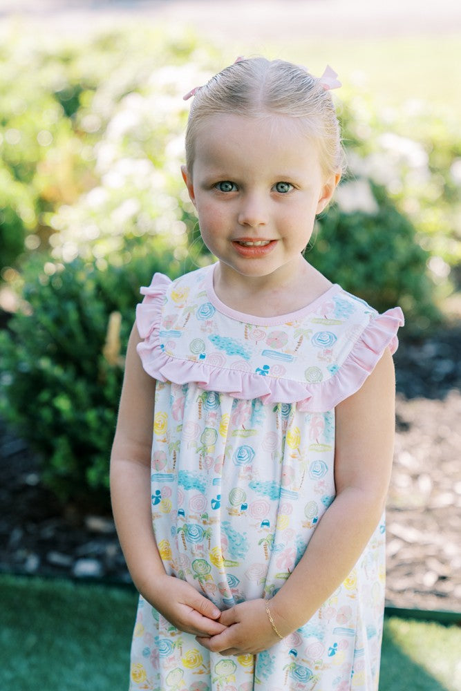 Proper Peony Pima Girls Ocean Club Dress