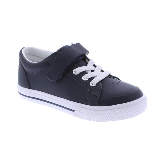 Footmates Boys Shoes - Reese - Leather - Navy Blue
