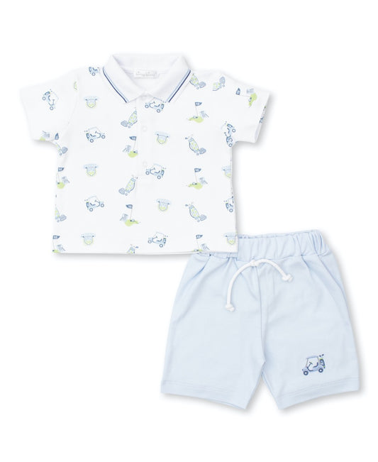 Kissy Kissy Baby Boys 18 Holes Golf Print Bermuda Shorts Set - Blue by Kissy Kissy