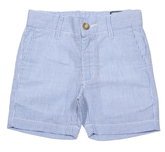 Properly Tied Boys Patriot Club Shorts - Blue Seersucker by Properly Tied