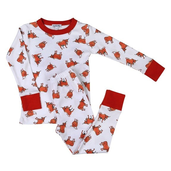 Magnolia Baby Boys / Girls Texas Longhorns Print Long Pajamas