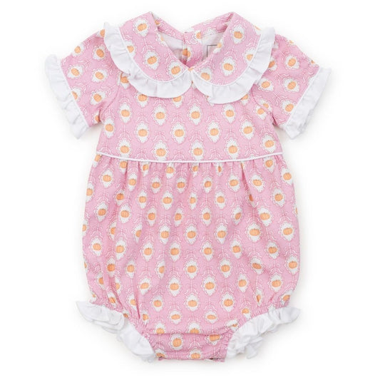 Lila & Hayes Baby Girls Council Bubble - Pink Pretty Pumpkins