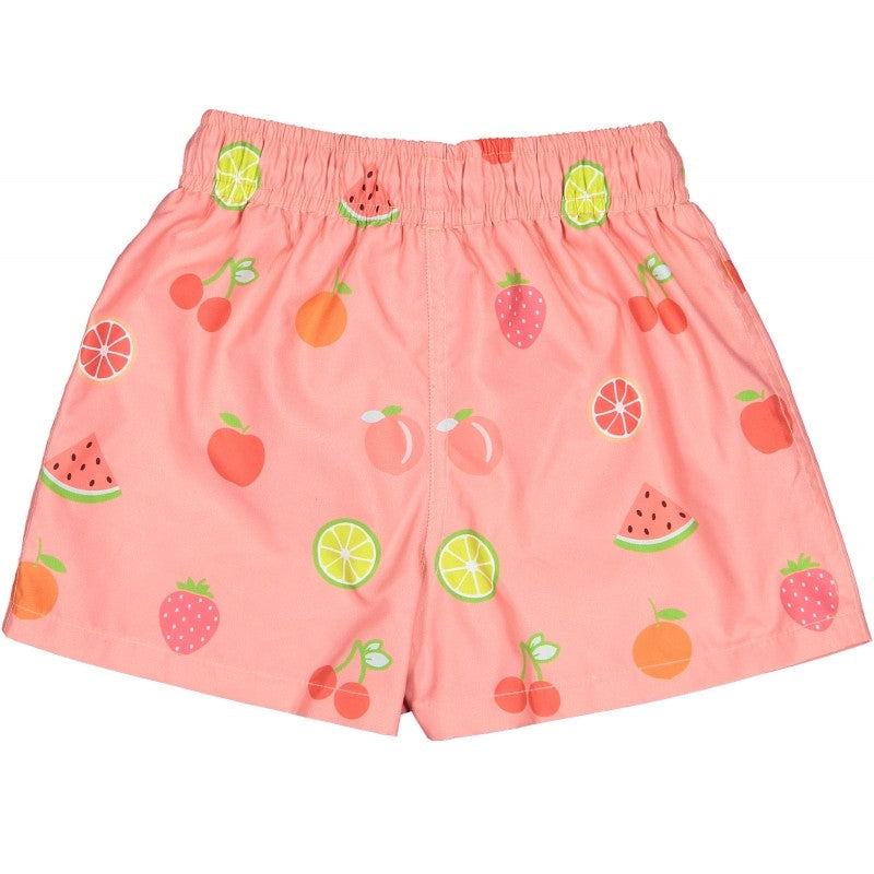 Sal & Pimenta Boys Swim Trunks - Pink Fruit Salad Print