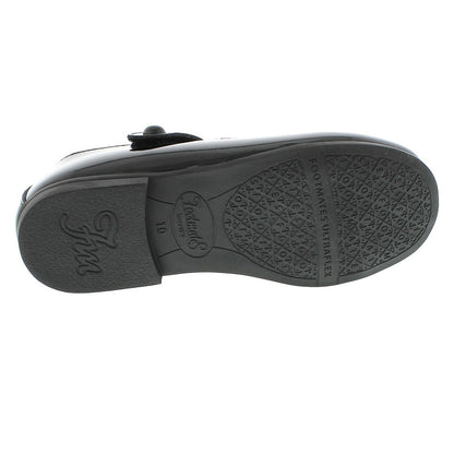 Footmates Girls Shoes - Emma Mary Janes - Black Patent