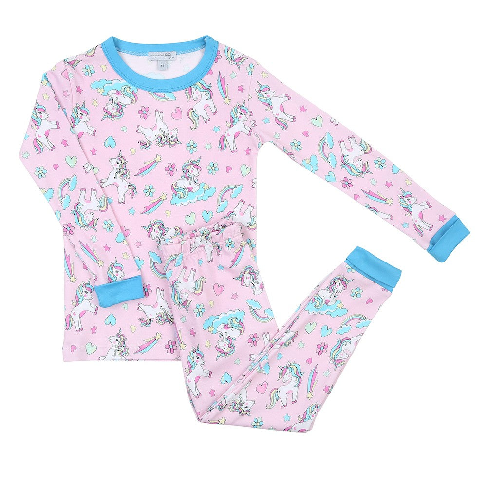 Magnolia Baby Little Girls Mystical Unicorns Long Pajamas