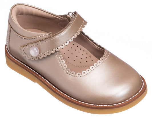 Elephantito Girls Shoes - Mary Janes - Champagne by Elephantito